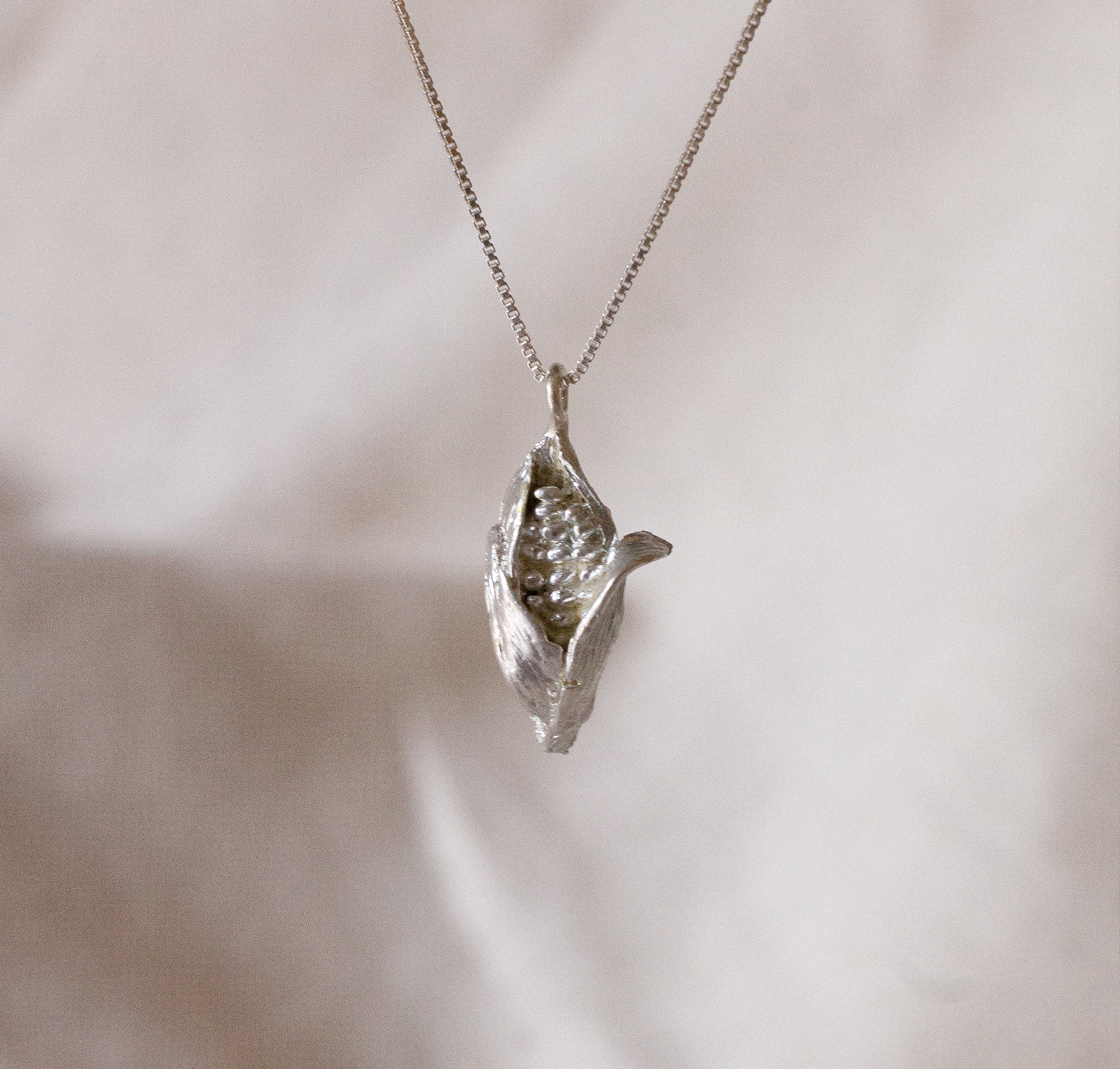 Collar Mini mazorca (Plata ley950)