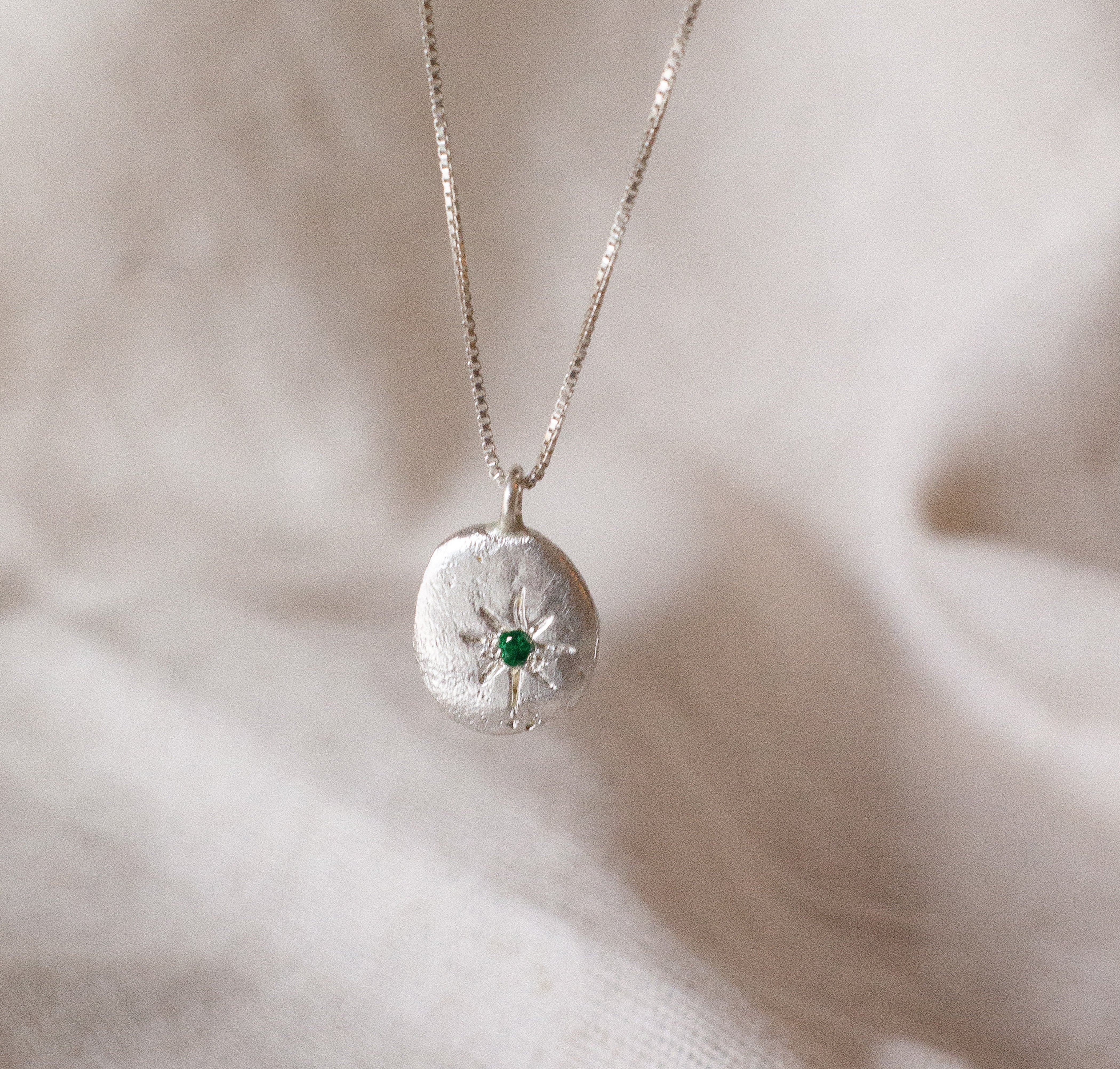 Collar moneda Estrella (Plata ley950)