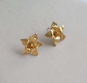 Arete flor papa mediana